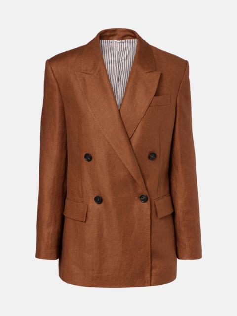 Brunello Cucinelli Double-breasted linen blazer