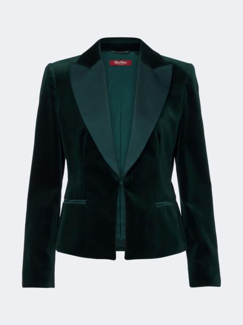 Max Mara Elegante cotton velvet blazer