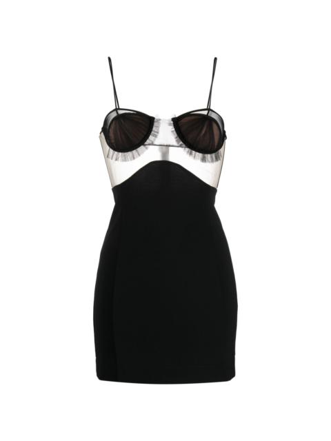 panelled bustier minidress