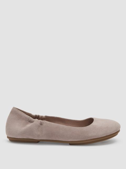 EILEEN FISHER Fosse Suede Ballet Flat