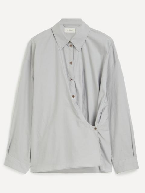 Lemaire Mist Twisted Silk Shirt