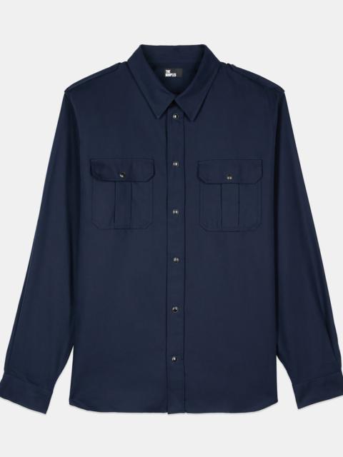 The Kooples NAVY BLUE SHIRT