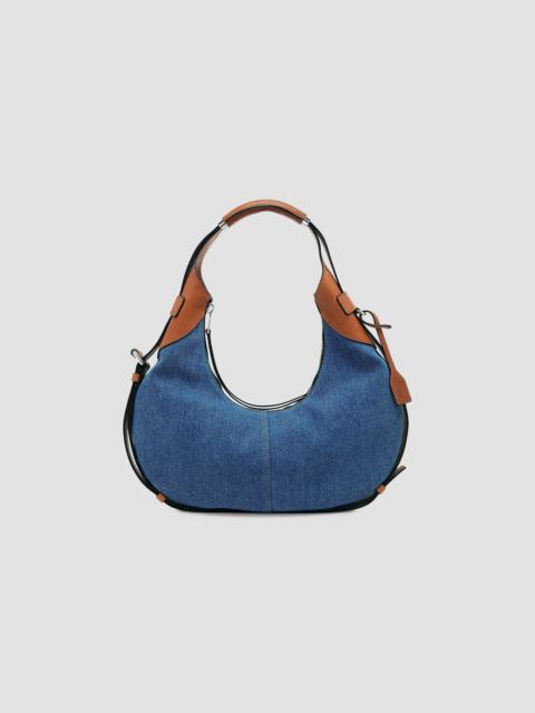 Moschino Women's Handle Me Denim Saddle Bag - Denim