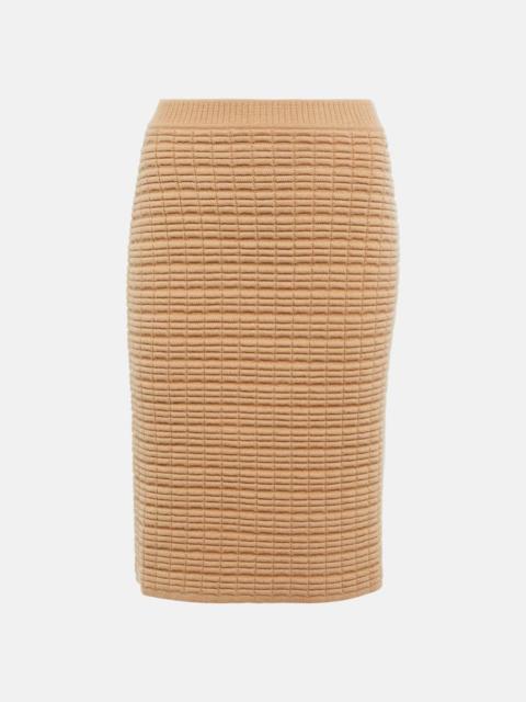 KHAITE Nailah cashmere mini skirt