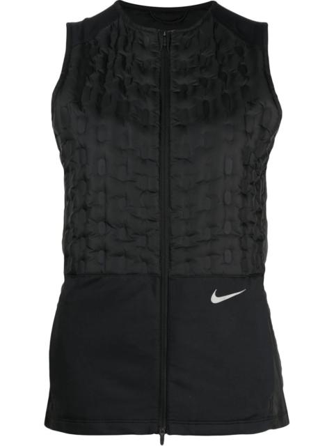 Nike sleeveless logo-print jacket