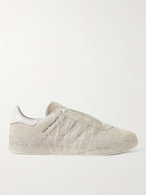 Gazelle Distressed Leather-Trimmed Suede Sneakers