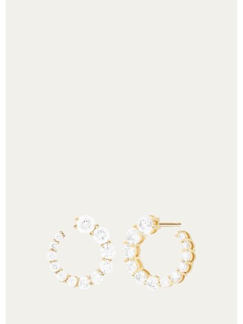 MELISSA KAYE 18K Yellow Gold Aria Statement Earrings with Diamonds