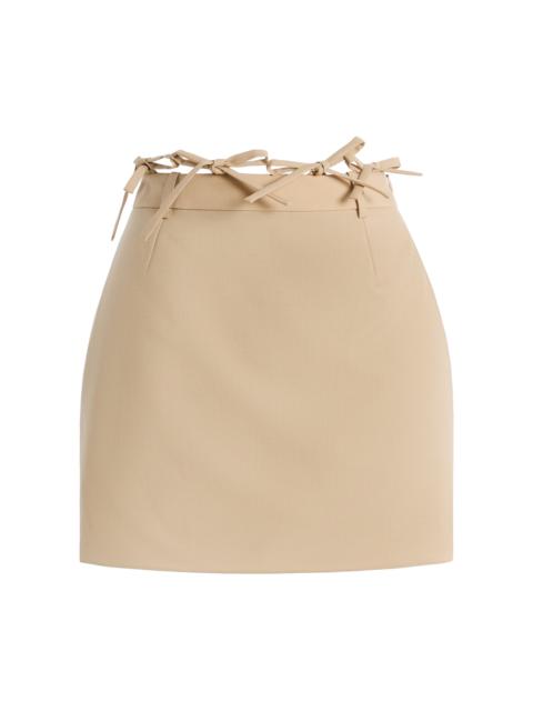 MARIE ADAM-LEENAERDT Wool Mini Skirt Cover neutral