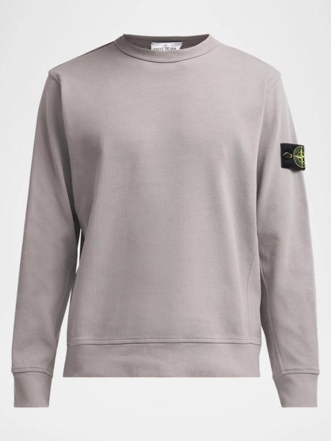 Stone Island Men's Cotton Micro-Rib Crewneck Sweater