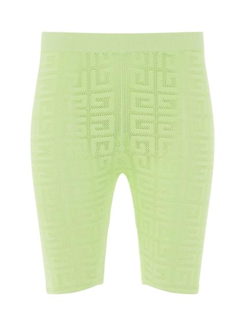 Givenchy 16GG Cycling Shorts in Pistachio