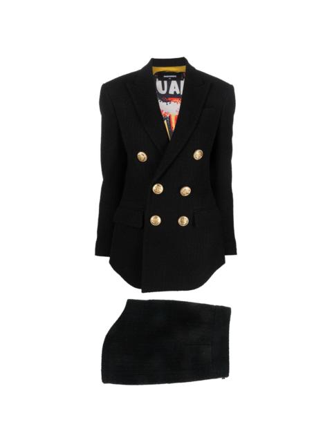 DSQUARED2 double-breasted skirt suit