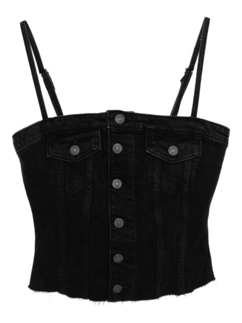 Reformation Coco denim top