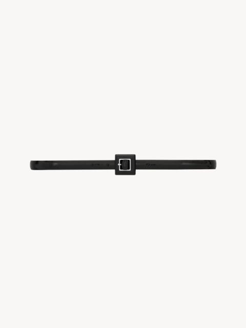 SAINT LAURENT RECOUVERTE BUCKLE BELT IN BRUSHED LEATHER