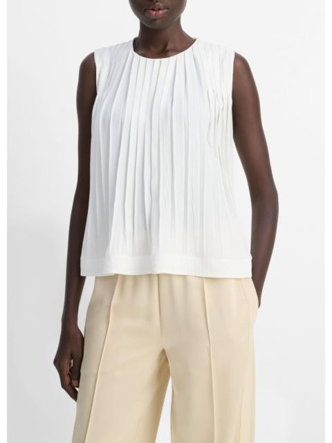 Vince Pleated A-Line Top