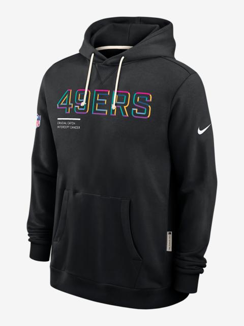 Nike San Francisco 49ers Crucial Catch Sideline Men's Nike Dri-FIT NFL Pullover Hoodie