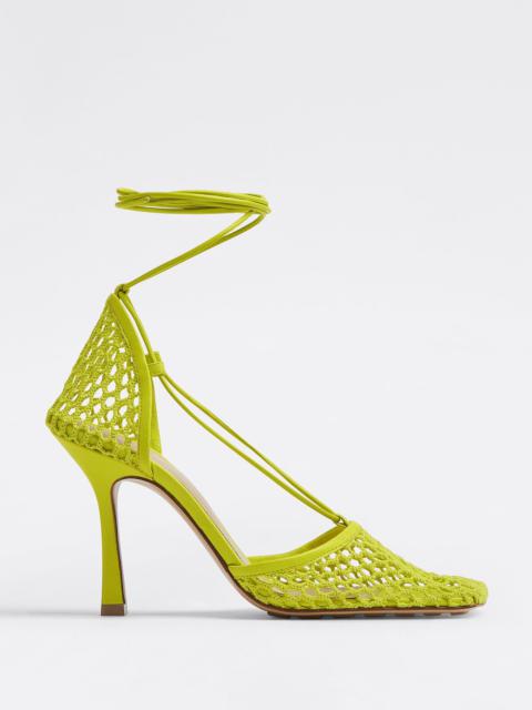 Bottega Veneta Yellow Stretch Heeled Sandals