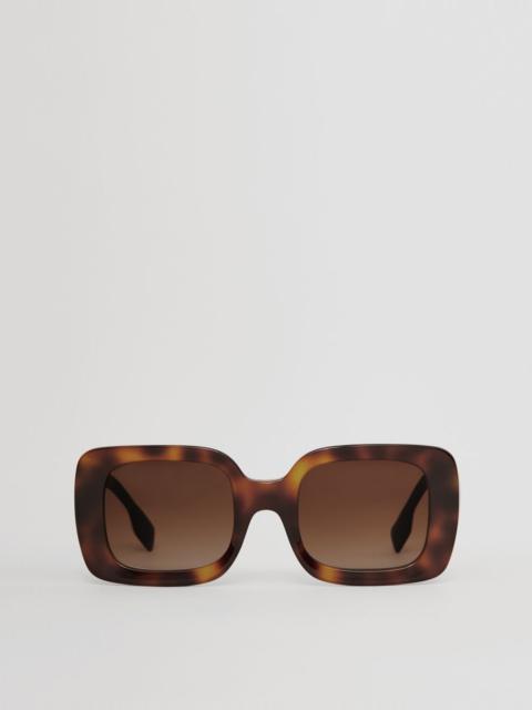 Burberry Monogram Motif Square Frame Sunglasses