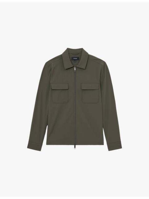 REISS Ascend Long-Sleeved Stretch-Woven Shirt