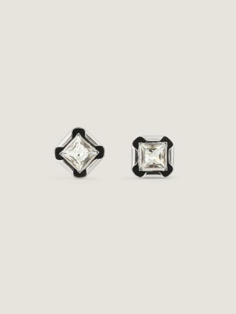 Givenchy DECONSTRUCTED CRYSTALS EARRINGS IN METAL AND CRYSTALS