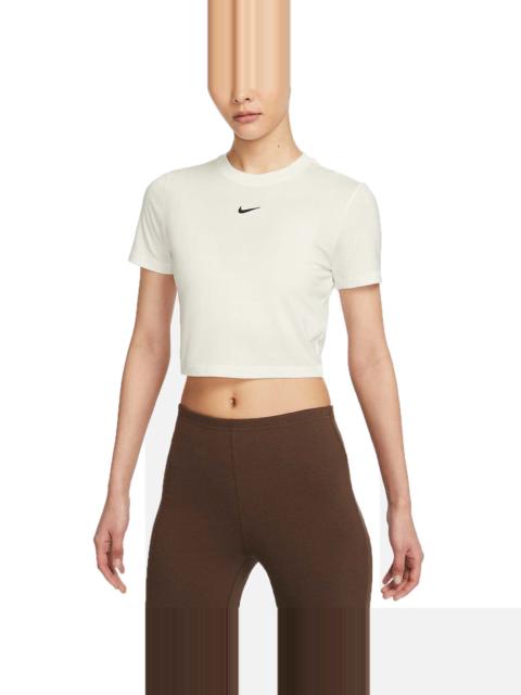 Nike (WMNS) Nike Sportswear Essential Crop Top (Asia Sizing) 'White' FB2874-133