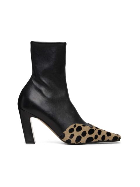 KHAITE Black Nevada Stretch High Boots