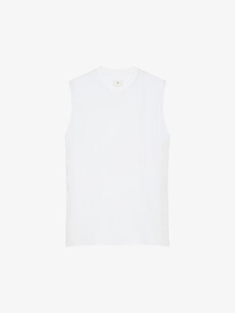 Givenchy OVERSIZED SLEEVELESS T-SHIRT IN MESH
