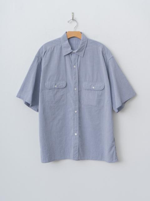 blurhms Hard Twist Chambray S/S Work Shirt - Saxe Blue