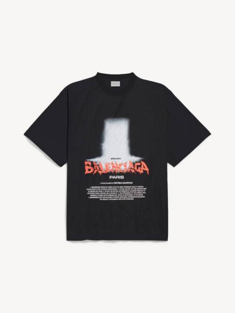 BALENCIAGA Men's The Door Oversized T-shirt in Black