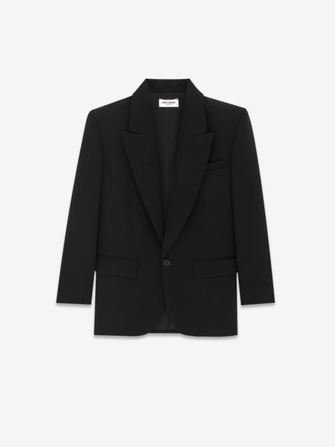 SAINT LAURENT jacket in grain de poudre