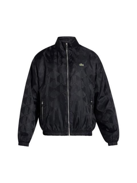 LACOSTE monogram-print ombré sportsuit jacket | REVERSIBLE LACOSTE monogram-print ombré sportsuit jacket | REVERSIBLE