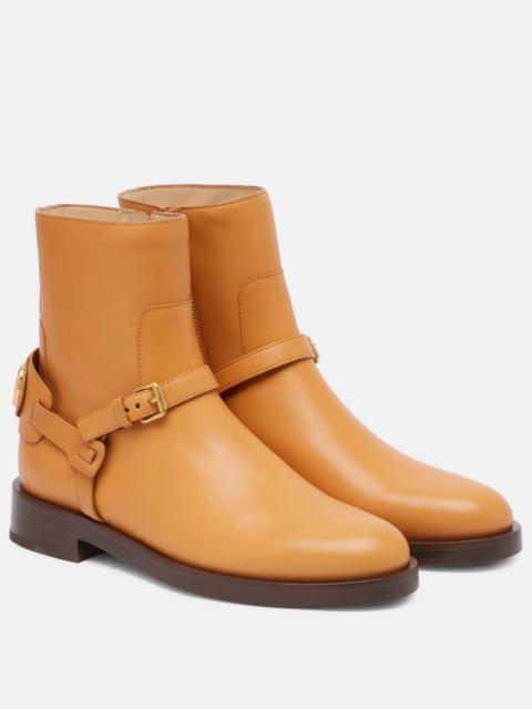 Valentino VLogo leather ankle boots