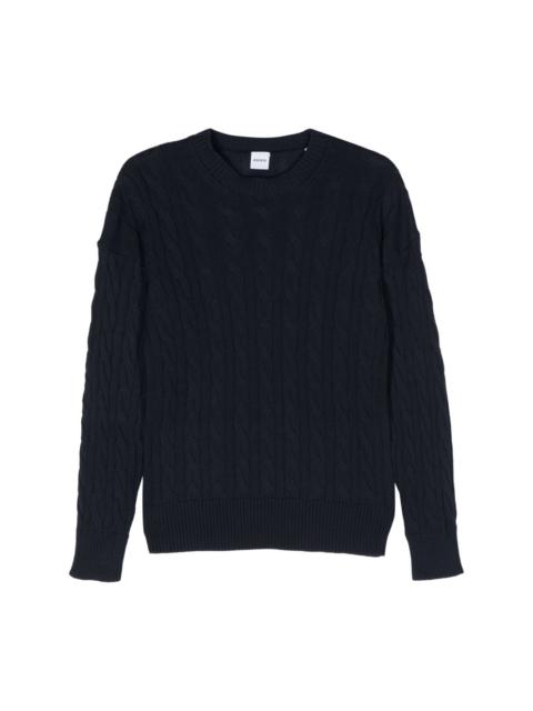 cable-knit jumper