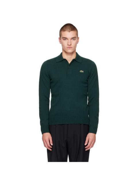 LACOSTE Green Cashmere Polo