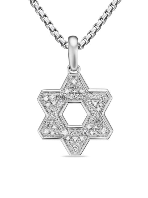 DAVID YURMAN Men's Streamline Star of David Pendant in Sterling Silver - Diamond