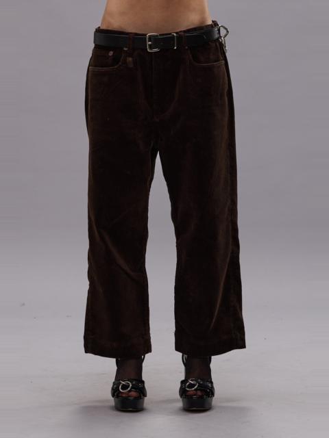 R13 X-BF JEAN - DARK CHOCOLATE CORDUROY - R13