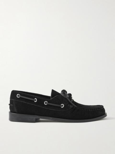 Aeyde Harris Suede Boat Shoes