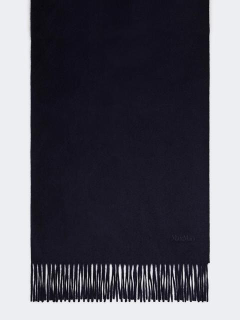 Max Mara BACI Cashmere logo stole - ULTRAMARINE