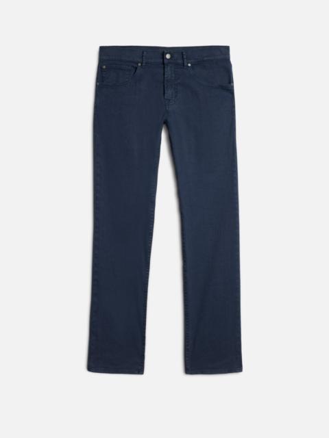 7 For All Mankind THE STRAIGHT in Denim Linen Ocean