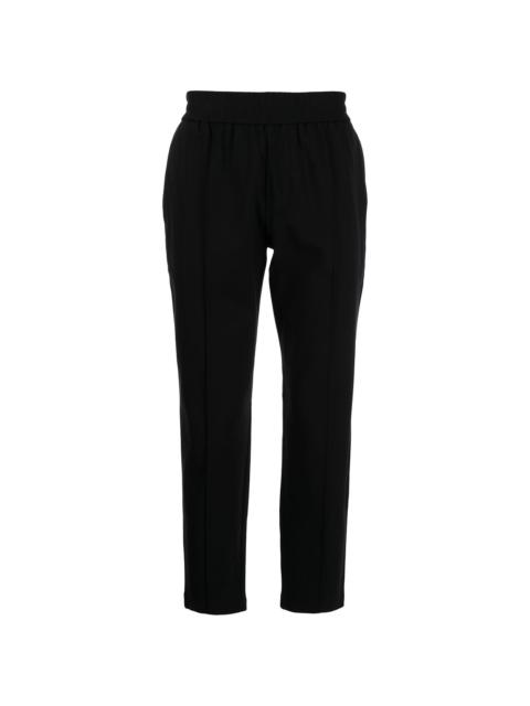 elasticated-waist slim joggers