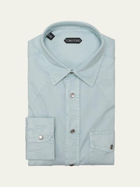 Men's Cotton Twill Western Shirt