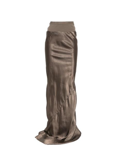 Rick Owens ruched maxi skirt