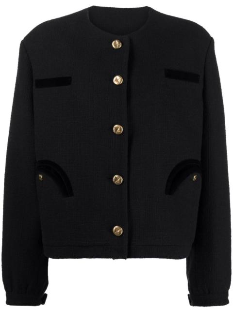 BLAZÉ MILANO Missy Smiley-pocket knitted jacket