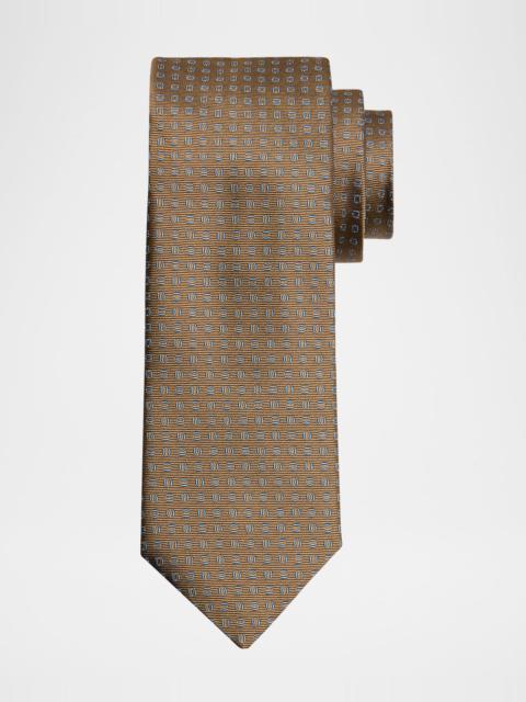 Canali Men's Oval Patterned Tie