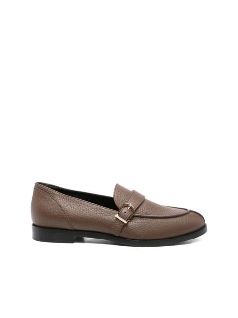 GIORGIO ARMANI buckle-detail leather loafers