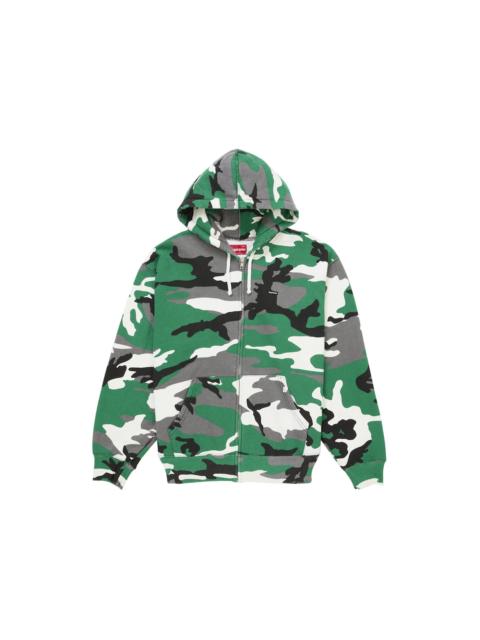 Supreme Supreme Small Box Zip Up Hooded Sweatshirt (FW25) Green Camo