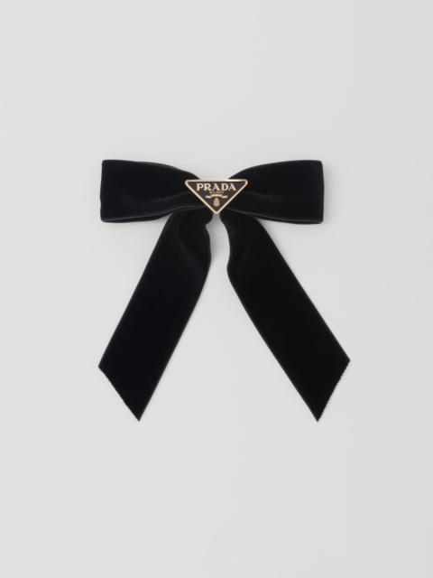 Prada Velvet hair clip