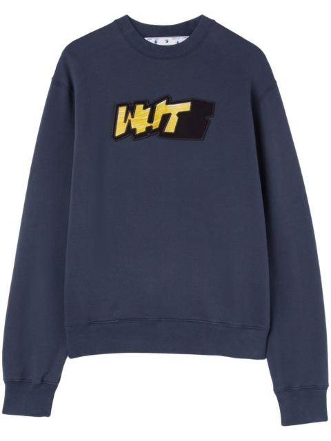 Off-White logo-print crew neck sweatshirt