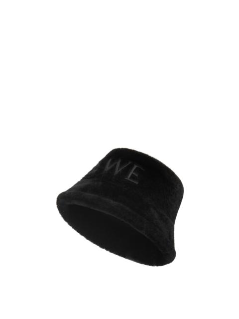 Loewe Loewe bucket hat in shearling
