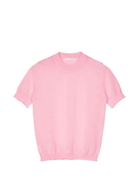 CECILIE BAHNSEN Fillo bow-detail short-sleeve T-shirt
