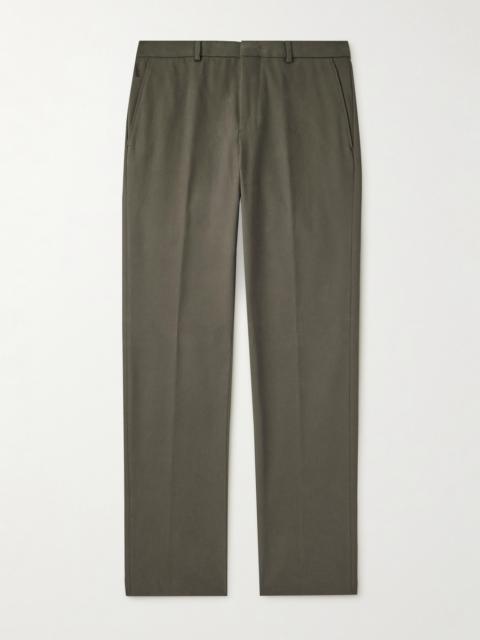 Loro Piana Jarno Austin Straight-Leg Stretch-Cotton Twill Trousers